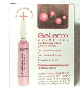 Salerm Cosmetics Conditioning Lotion with Silk Protein-4 phials of .44oz/13ml
