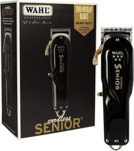 Load image into Gallery viewer, Wahl Professional - 5-Star Series Cordless Senior #8504-400 - 70 Minute Run Time - Includes Weighted Cordless Clipper Charging Stand #3801 - for Professional Barbers and Stylists