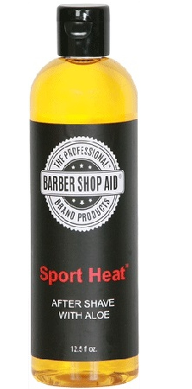 Barber Shop Aid After Shave Sport Heat with Aloe Vera 12.5oz NEW