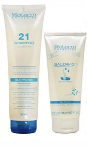 Salerm Cosmetics 21 Shampoo 300 ml/ 10.8 Fl oz + Conditioner 6.9 fl. oz DUO