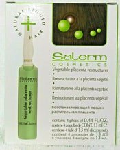 Load image into Gallery viewer, Salerm Vegetable Placenta Restructurer -4 phials of 0.44 oz/13ml