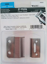 Load image into Gallery viewer, WAHL BLADE 1006 2HOLE / 1~3MM / STANDARD CLIPPER BLADE