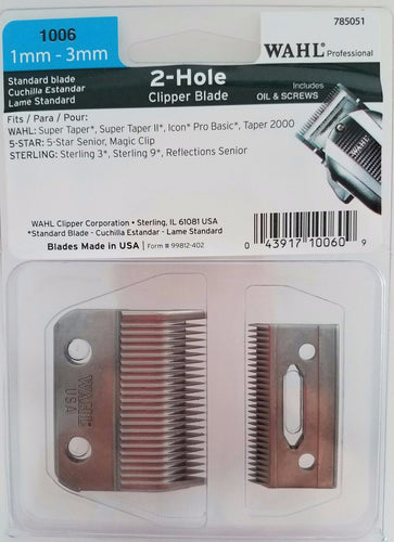 WAHL BLADE 1006 2HOLE / 1~3MM / STANDARD CLIPPER BLADE