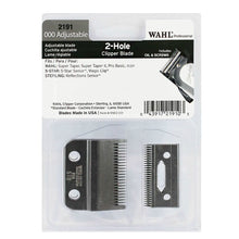 Load image into Gallery viewer, WAHL BLADE 2191 2HOLE / 000 / ADJUSTABLE CLIPPER BLADE