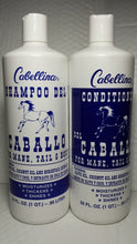 Load image into Gallery viewer, CABELLINA SHAMPOO AND CONDITIONER DEL CABALLO HORSE 32 FL OZ ALL HAIR TYPES