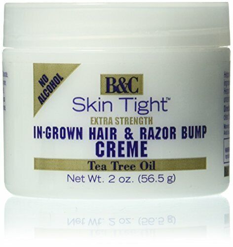 B&C SKIN TIGHT INGROWN HAIR & RAZOR BUMP CREME EXTRA STRENGTH NECK PIMPLES 2OZ