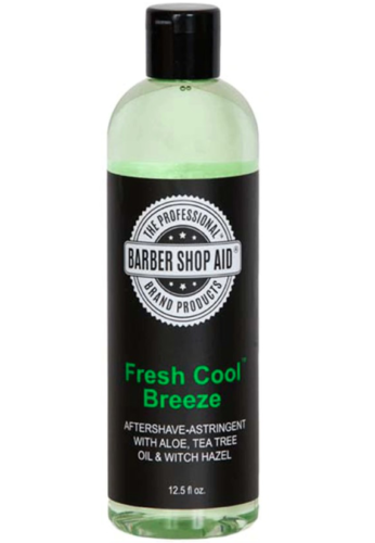 Barber Shop Aid After Shave Fresh Cool Breeze Tea Tree Witch Hazel 12.5oz NEW