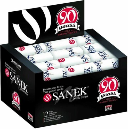 Neck Strips Graham SANEK Barber Salon Soft Absorbent Tissue 12 Pack of 60 Strips