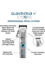 Cargar imagen en el visor de la galería, Gamma+ Cyborg Professional Metal Clipper With Digital Brushless motor | GP604M