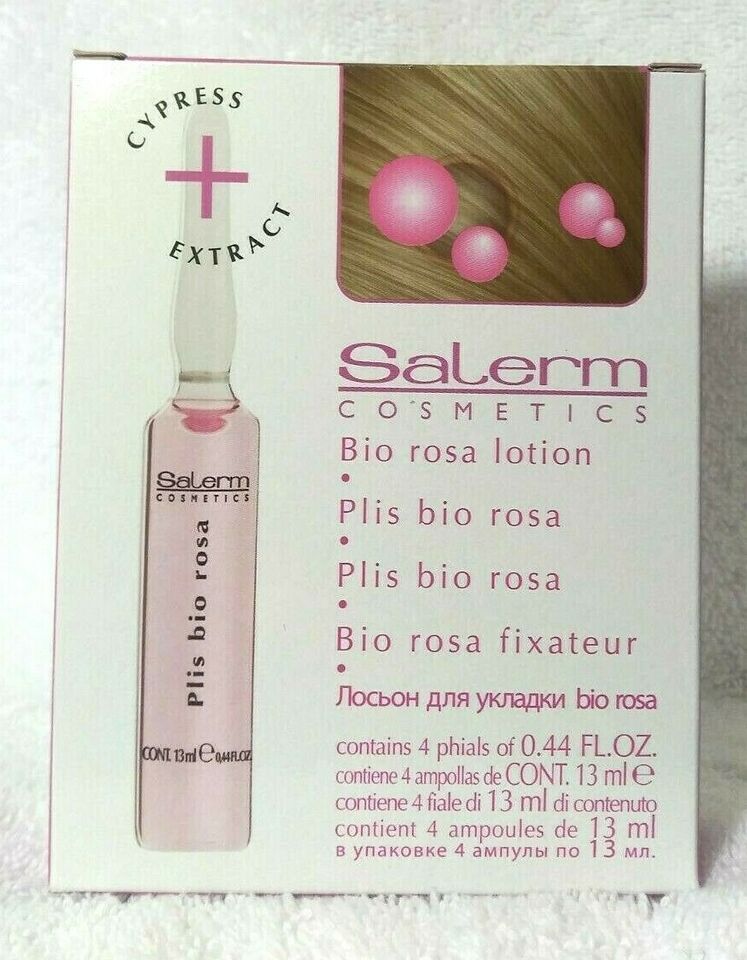 Salerm Cosmetics Bio Rosa Lotion -4 phials x 0.44 oz/13ml