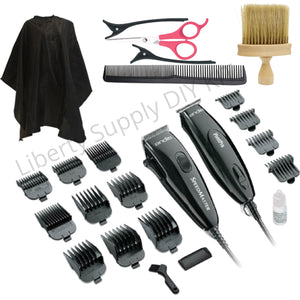 Andis Clippers Combo DIY Home Haircutting Kit For Husband Wife Pivot Motor Clipper and Trimmer