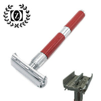 5 Pieces DE Safety Razor Men's Shaving Gift Kit / Set Red - Liberty Beauty Supply