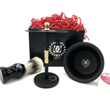 VINTAGE black/gold double edge safety razor shaving gift set 5 pc for men - Liberty Beauty Supply