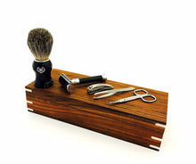 Cargar imagen en el visor de la galería, Men&#39;s His Grooming Set/Kit DE Safety Razor Pure Badger Shaving Brush, Wooden Box - Liberty Beauty Supply