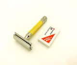 Wet Cut Throat De Safety Razor, Omega Shaving Brush, Soap, Cup, Blades, Gold - Liberty Beauty Supply