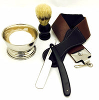 5 Pc Straight Razor Shaving Gift Set For Christmas With Traveling Bag - Liberty Beauty Supply
