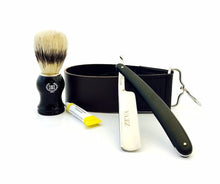 Load image into Gallery viewer, Straight Razor Shave Ready Mens Wet Shave Club Shaving Set Dovo Paste Black GQ - Liberty Beauty Supply