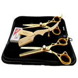 Professional Hair Styling GOLD Shears Cutting Scissors Salon Barber 6" TIJERAS - Liberty Beauty Supply