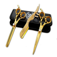Load image into Gallery viewer, Professional Hair Styling GOLD Shears Cutting Scissors Salon Barber 6&quot; TIJERAS - Liberty Beauty Supply