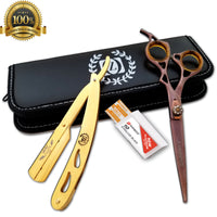 6" Professional Hair Cutting Japanese Scissors Thinning Barber Shears Set Kit - Liberty Beauty Supply