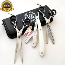 Load image into Gallery viewer, Professional Barber Hair Cutting Thinning Scissors Shears Set Hairdressing Salon - Liberty Beauty Supply