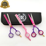 6" Professional Hair Cutting Japanese Scissors Thinning Barber Shears Set Kit - Liberty Beauty Supply