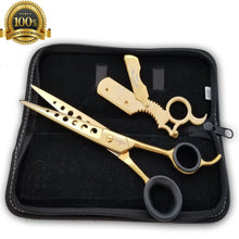 Cargar imagen en el visor de la galería, Professional Salon Hair Cutting Thinning Scissors Barber Shears Hairdressing Set - Liberty Beauty Supply