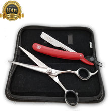 Cargar imagen en el visor de la galería, 8&#39; Shears Set Kit Professional Hair Cutting Scissors Thinning Barber TIJERAS - Liberty Beauty Supply