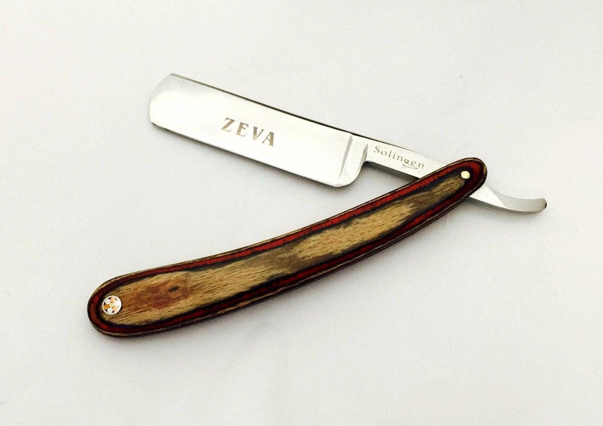 Classic Wooden 5 Pcs Cut Throat Men's Straight Edge Razor Shaving Set ...