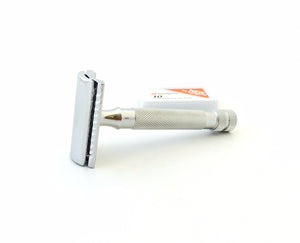 LUXURY 3.5" long handle de safety razor shaving set kit in gift box german made - Liberty Beauty Supply