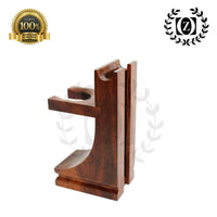 5 Pc Men's Wet Cut Throat Wooden Straight Edge Razor Shaving Set Kit Shave Ready - Liberty Beauty Supply