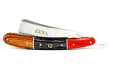 Zeva Custom Hand Made Wooden Straight Edge Razor Leather Strop Shaving Set - Liberty Beauty Supply