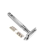 Men's Shaving Kit Set Heavy Duty Long Handled Safety Razor W/ Feather Blades - Liberty Beauty Supply