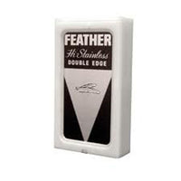 Men's Shaving Kit Set Heavy Duty Long Handled Safety Razor W/ Feather Blades - Liberty Beauty Supply