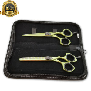 Salon Professional Barber Hair Cutting Thinning Scissors Shears Hairdressing Set - Liberty Beauty Supply