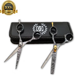 5.5" Professional Salon Hairdressing Hair Cutting Thinning Barber Scissors Set - Liberty Beauty Supply