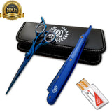Professional Barber Hair Cutting Thinning Scissors Shears Set Salon Hairdressing - Liberty Beauty Supply