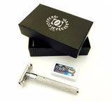 Classic Double Edge Safety Razor Gift Pack Butterfly Opening Easy To Use Zeva - Liberty Beauty Supply