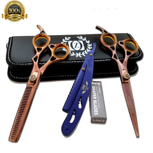 6" Professional Barber Shears Hairdressing Cutting Thinning Scissors RAZOR SHARP - Liberty Beauty Supply