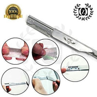 black close shave steel barber straight cut throat razor shavette + beard shaper - Liberty Beauty Supply