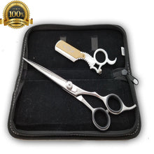 Cargar imagen en el visor de la galería, 8&quot; Professional Hair Cutting Japanese Scissors Thinning Barber Shears Set Kit - Liberty Beauty Supply