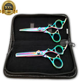 Professional Salon Hair cutting Scissor Straight Razor Barber Shears Set TIJERAS - Liberty Beauty Supply