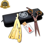 6" Professional Hair Cutting Japanese Scissors Thinning Barber Shears Set Kit - Liberty Beauty Supply