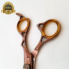 Load image into Gallery viewer, Professional Hair Cutting Japanese Scissors Barber Stylist Salon Thinning Shears 6&quot; BRONZE - Liberty Beauty Supply