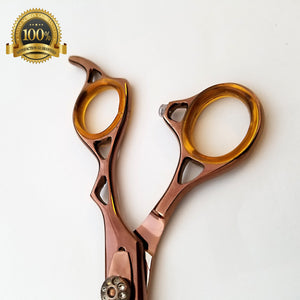 Professional Hair Cutting Japanese Scissors Barber Stylist Salon Thinning Shears 6" BRONZE - Liberty Beauty Supply
