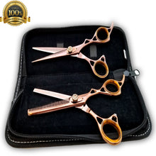 Load image into Gallery viewer, Professional Hair Cutting Japanese Scissors Barber Stylist Salon Shears 6&quot; Shear and Thinning Kit - Liberty Beauty Supply