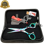 6" Professional Hair Cutting Japanese Scissors Thinner Barber Razor Shears Kit - Liberty Beauty Supply