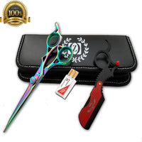 6" Professional Hair Cutting Japanese Scissors Thinner Barber Razor Shears Kit - Liberty Beauty Supply