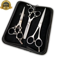 Juego De Tijeras Profesionales Para Cabello Estuche Peine Tijera Dentada, Capa - Liberty Beauty Supply