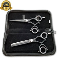 Professional Matte Black TIJERAS Hairdressing Scissors Shears Salon Barber 6" - Liberty Beauty Supply